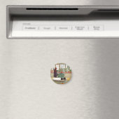 Blume zum Windows von Carl Larsson Magnet (In Situ (Geschirrspüler))