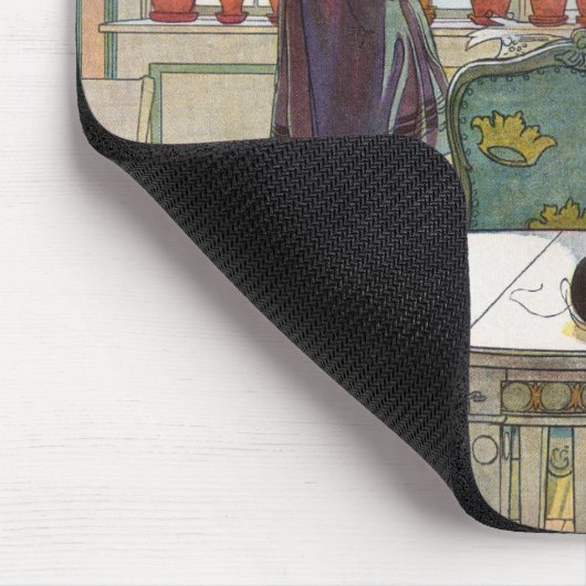 Blume zum Windows von Carl Larsson Mousepad (Ecke)