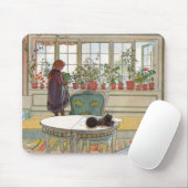 Blume zum Windows von Carl Larsson Mousepad (Mit Mouse)