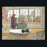 Blume zum Windows von Carl Larsson Notizblock<br><div class="desc">Bitte besuchen Sie mein Geschäft für mehr interessantes Design und mehr Farbwahl. => zazzle.com/colorfulworld*</div>