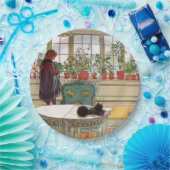 Blume zum Windows von Carl Larsson Pappteller (Party)