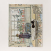 Blume zum Windows von Carl Larsson Puzzle (Vertikal)