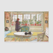 Blume zum Windows von Carl Larsson Seidenpapier (Vorderseite)