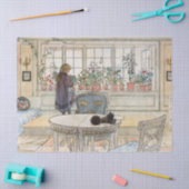 Blume zum Windows von Carl Larsson Seidenpapier (Basteln)