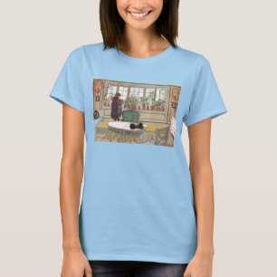 Blume zum Windows von Carl Larsson T-Shirt