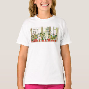 Blume zum Windows von Carl Larsson T-Shirt