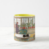 Blume zum Windows von Carl Larsson Tasse (Zentrum)