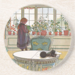 Blume zum Windows von Carl Larsson Untersetzer