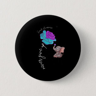 Blume zur Aufklärung von Selbstmorden Elephant Rib Button