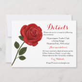 Blume zur Blumenkohle - Hochzeitsfeier Einladung (Vorderseite)