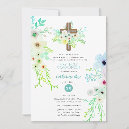 Blume zur Einladung der himmlischen Kreuzung (Vorderseite)