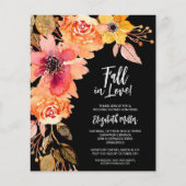 Blume zur Einladung von Black Bridal Flyer (Vorne)