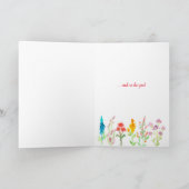 Blume zur Förderung der Freundschaft brauchen Zeit Karte (Innenseite)