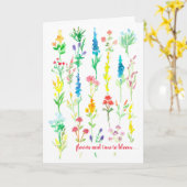 Blume zur Förderung der Freundschaft brauchen Zeit Karte (Gelbe Blume)