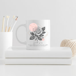 Blume zur Geburt des Krebses Kaffeetasse