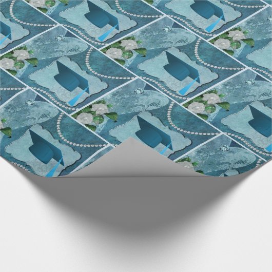 Blume zur Graduierung Geschenkpapier (Ecke)