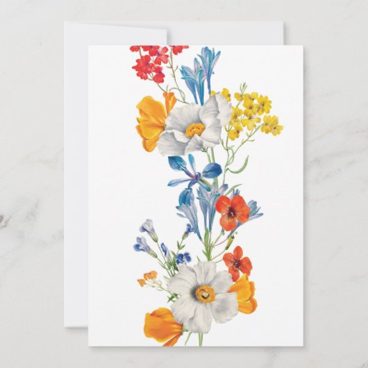 Blume zur häuslichen Erwärmung von Frauen im Blume Einladung (Rückseite)