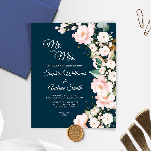 Blume zur Hochzeitsfeier in der Rose