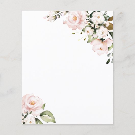 Blume zur Hochzeitsfeier in der Rose (Rückseite)