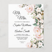 Blume zur Hochzeitsfeier in der Rose (Vorderseite)