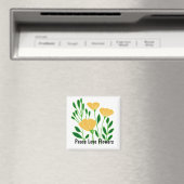 Blume zur Liebe des Friedens Magnet (In Situ (Geschirrspüler))