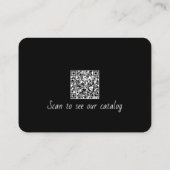 Blume zur Minimalistischen Zeilendarstellung mit Q Visitenkarte (Rückseite)