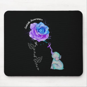 Blume zur Prävention von Suiziden Elephant Mousepad