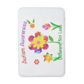 Blume zur Sensibilisierung für Autismus Badematte (Vorderseite Vertikal)