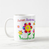 Blume zur Sensibilisierung für Autismus Kaffeetasse (Links)