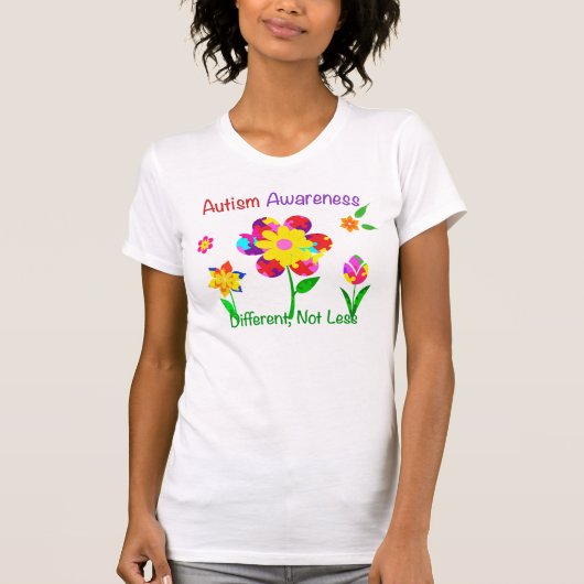Blume zur Sensibilisierung für Autismus T-Shirt (Vorderseite)