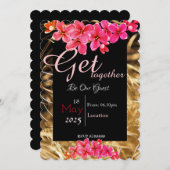 Blume zusammen Einladung (Vorne/Hinten)