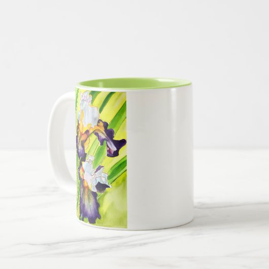 Blume Zweifarbige Tasse (Vorderseite Links)