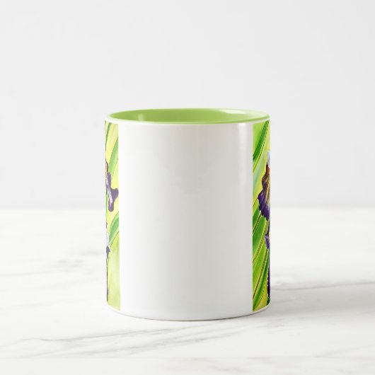 Blume Zweifarbige Tasse (Mittel)