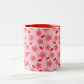 Blume Zweifarbige Tasse (Mittel)
