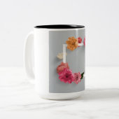 Blume Zweifarbige Tasse (Vorderseite Links)