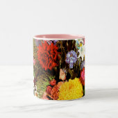 Blume Zweifarbige Tasse (Mittel)