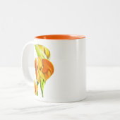 Blume Zweifarbige Tasse (Vorderseite Links)