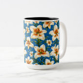 Blume Zweifarbige Tasse (VorderseiteRechts)