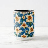 Blume Zweifarbige Tasse (Mittel)