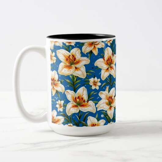 Blume Zweifarbige Tasse (Links)