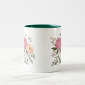 Blume Zweifarbige Tasse (Mittel)
