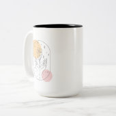 Blume Zweifarbige Tasse (Vorderseite Links)