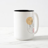 Blume Zweifarbige Tasse (VorderseiteRechts)