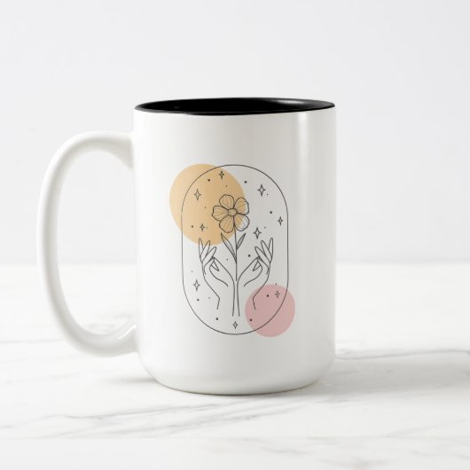 Blume Zweifarbige Tasse (Links)