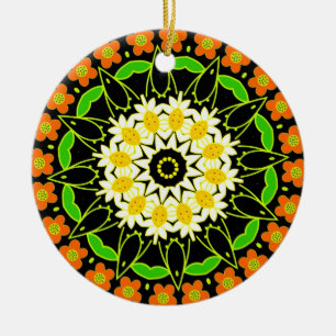 BlumeMandala Keramikornament