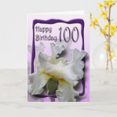Blumen100. Geburtstags-Glückwunsch-Karte Karte (Gelbe Blume)