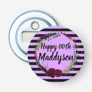 Blumen18. 21. 30. 40. 50. 60. 70. der Frauen Flaschenöffner