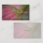 Blumen3 - Rosa Tulpe-Visitenkarte Visitenkarte (Vorne/Hinten)