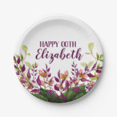 Blumen80. 90. 91. 92. 95. 98. 99. der Frauen Pappteller (Vorderseite)