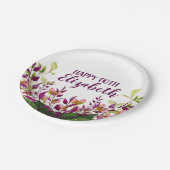 Blumen80. 90. 91. 92. 95. 98. 99. der Frauen Pappteller (Schrägansicht)